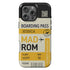 Personalized Tropical Getaway Boarding Pass iPhone Case